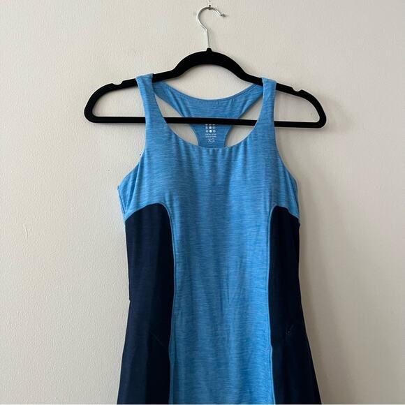 Title Nine Double Down Blue Workout Dress - Picture 7 of 15